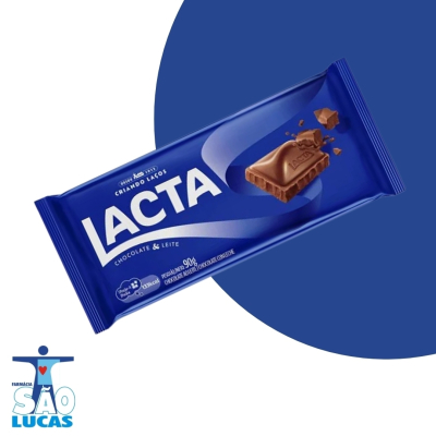 barra de chocolate lacta ao leite 80gr