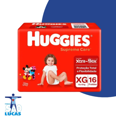 Fralda huggies supreme care jumbo xg 16un