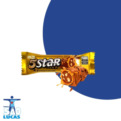 Bombom barra lacta star 40gr