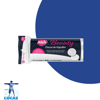 Algodao disco mili beauty 100un
