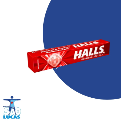 Halls mondelez morango 28gr