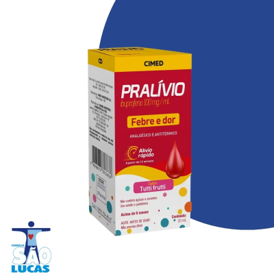 PRALIVIO 100MG/ML SUSPENSÃO ORAL 20ML