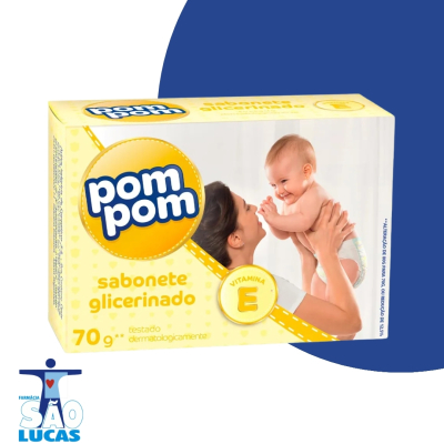 Sabonete em barra pom pom glicerina 80gr