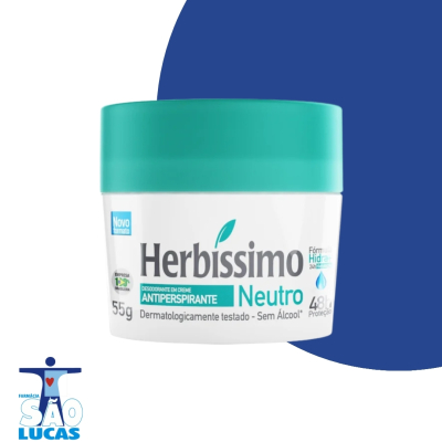 Desodorante creme herbissimo neutro 55gr