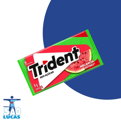 Chiclete trident melancia un