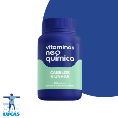 Vitamina neo quimica cabelo e unhas 60cps