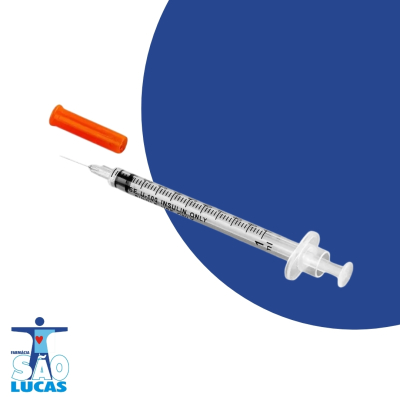 Seringa sr p/insulina 8mm x 0.30mm 0.5ml