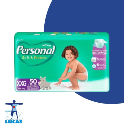 Fralda personal baby hiper xxg 50un