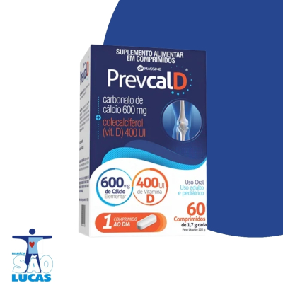 PREVCAL D 600MG+400UI 60CPR