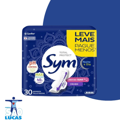 Absorvente sym c/aba noite/dia 30un