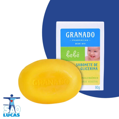 SABONETE BARRA GRANADO GLICERINA BEBE 90GR