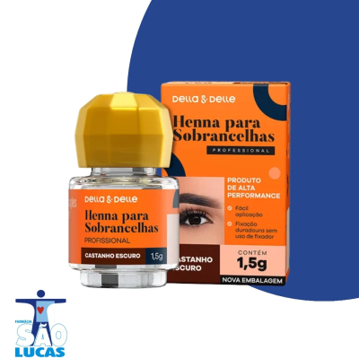 Henna sobrancelha della e delle castanho esc 1.5gr