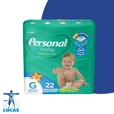 Fralda personal baby jumbo g 22un
