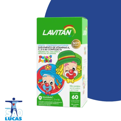 Lavitan kids uva lima laranja 60cpr
