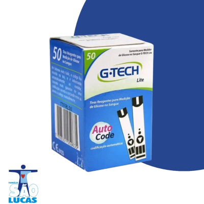TIRAS MEDIR GLICEMIA G-TECH REAGENTES LITE 50UN