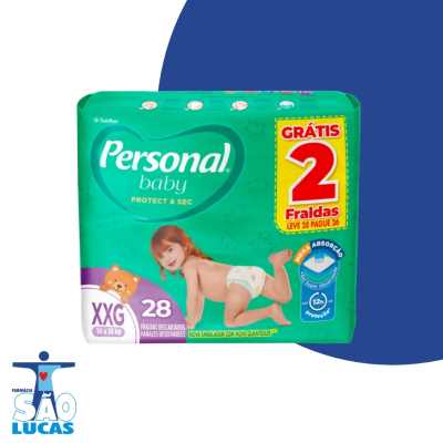 Fralda personal baby mega xxg 28un