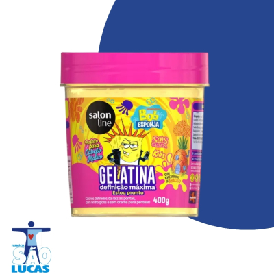 Gelatina salon line sos kids bob esponja definicao maxima 400gr