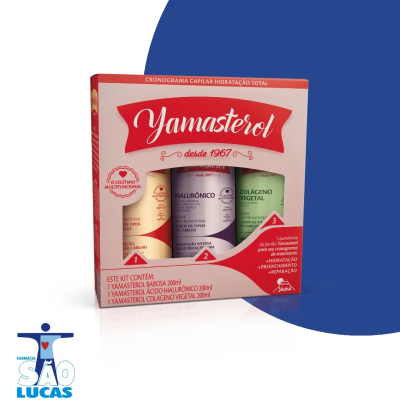 Kit creme yama yamasterol babosa+hialuronico+colageno 200ml