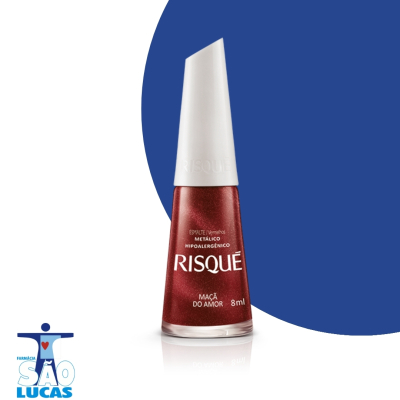 Esmalte risque met maça do amor