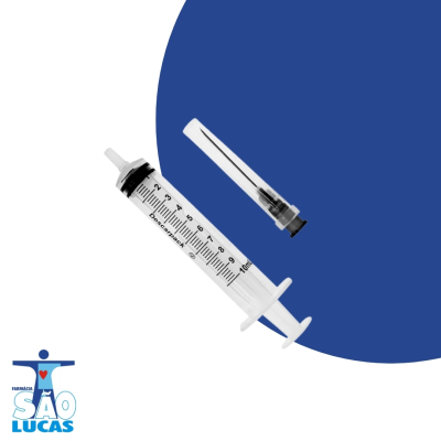 Seringa descescartavel 10ml c/agulha