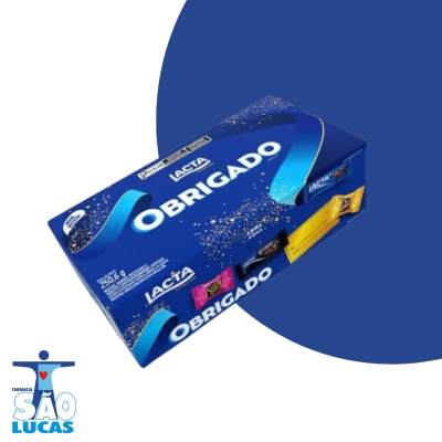 Caixa de bombom lacta 250.6gr