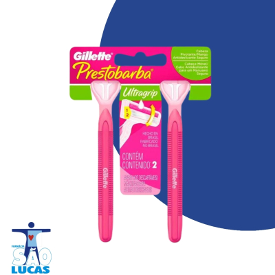 Aparelho de barbear gillette UltraGrip fem aloe vera un