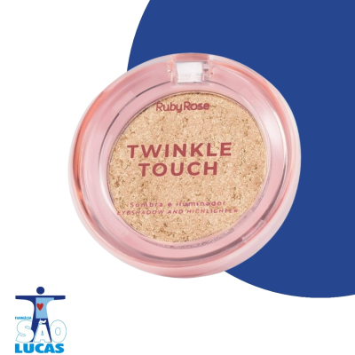 Sombra e iluminador ruby rose twinkle touch golden daze 6g