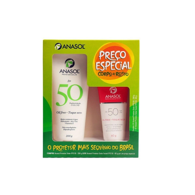 Kit prot solar anasol fps50 200gr+cr facial fps50 60gr 708