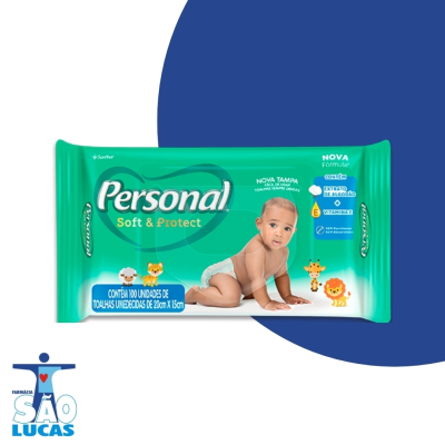 Lenco umedecido personal baby 100un