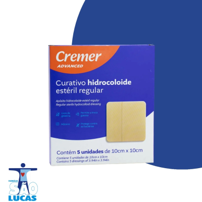 Curativo hidrocoloide regular 10x10cm