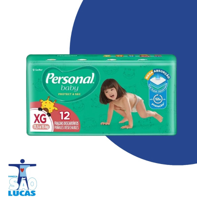 Fralda personal baby jumbinho xg 12un