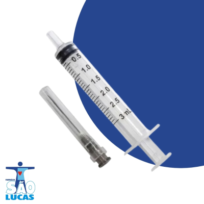 Seringa descarpack 3ml c/agulha