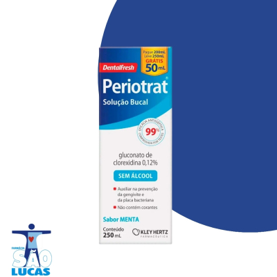 Enxaguante Bucal periotrat sol s/alcool 250ml