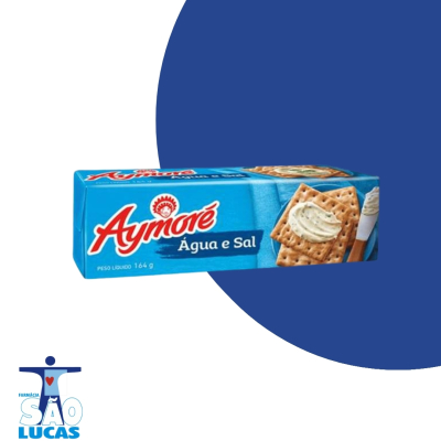 Biscoito aymore agua sal 164gr