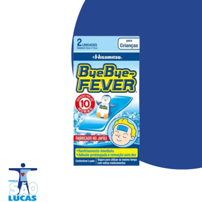 ADESIVO ALIVIO FEBRE BYE BYE FEVER CRIANCAS 2UN