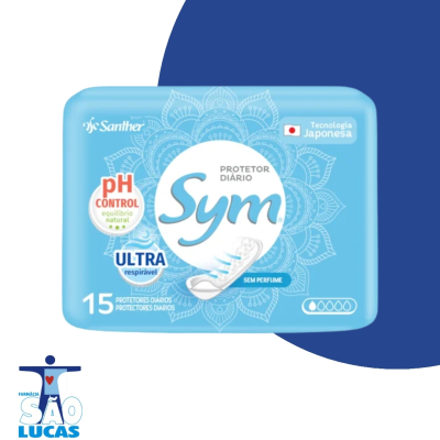 Absorvente sym protetor diario s/perf 15un