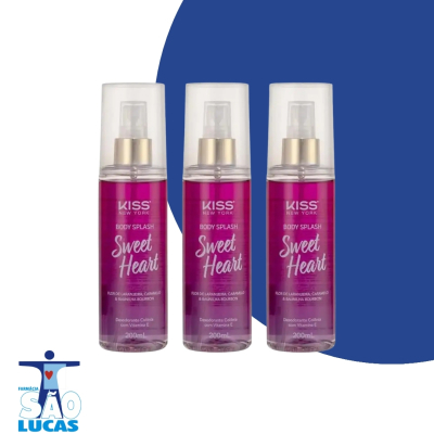 BODY SPLASH KISS SWEET HEART 200ML BS02B