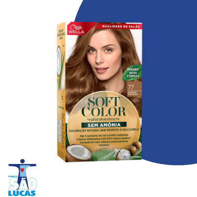 Tinta soft color 77 m/dourado