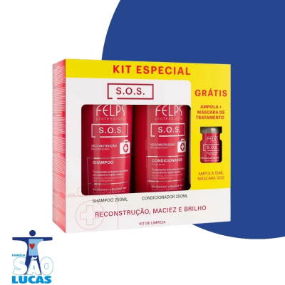 KIT SHAMPOO + CONDICIONADOR FELPS ESPECIAL SOS. 250ML