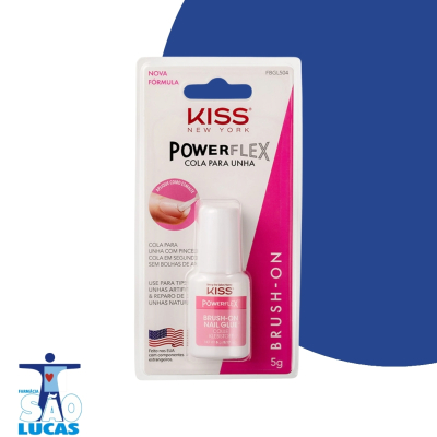 Cola p/unha kiss brush-on 5gr