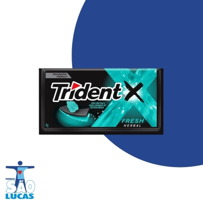 Chiclete trident fresh herbal un