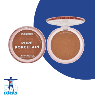 Po compacto ruby rose pure porcelain p50