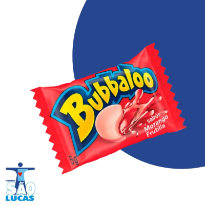 Chiclete mondelez bubbaloo morango