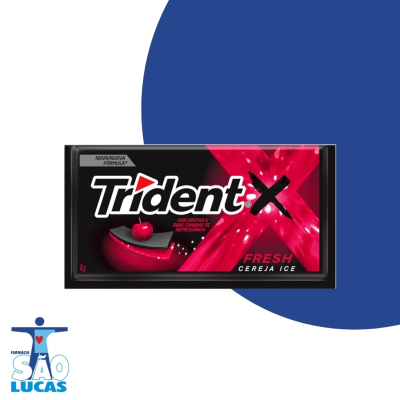 Chiclete trident fresh cereja un