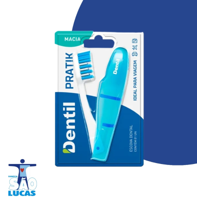 Escova dental dentil viagem pratik macia
