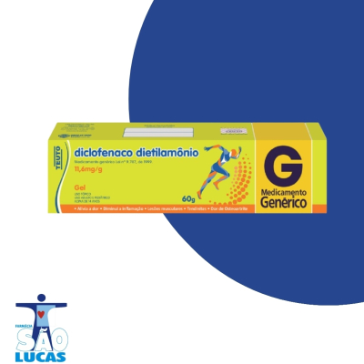 DICLOFENACO DIETILAMÔNIO GEL 60GR TEUTO