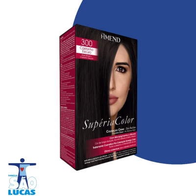 Tinta amend superia color 300 castanho escuro