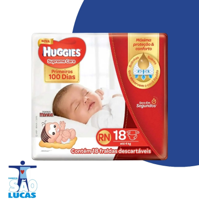 Frd huggies primeiros 100dias rn 18un