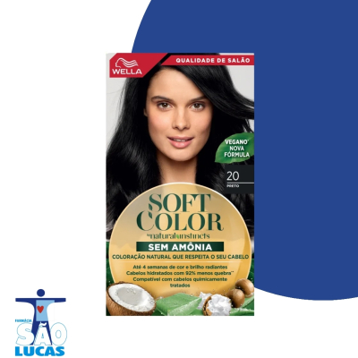 Tinta soft color 20 preto negro
