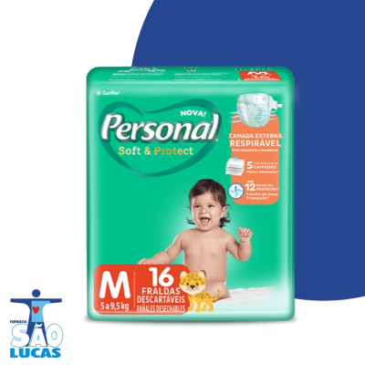 Fralda personal baby jumbinho m 16un